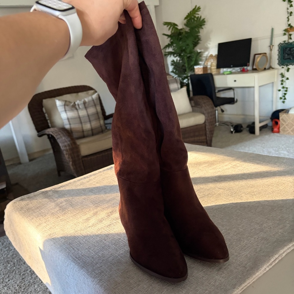 Madden Girl Rich Brown Over the Knee Boots